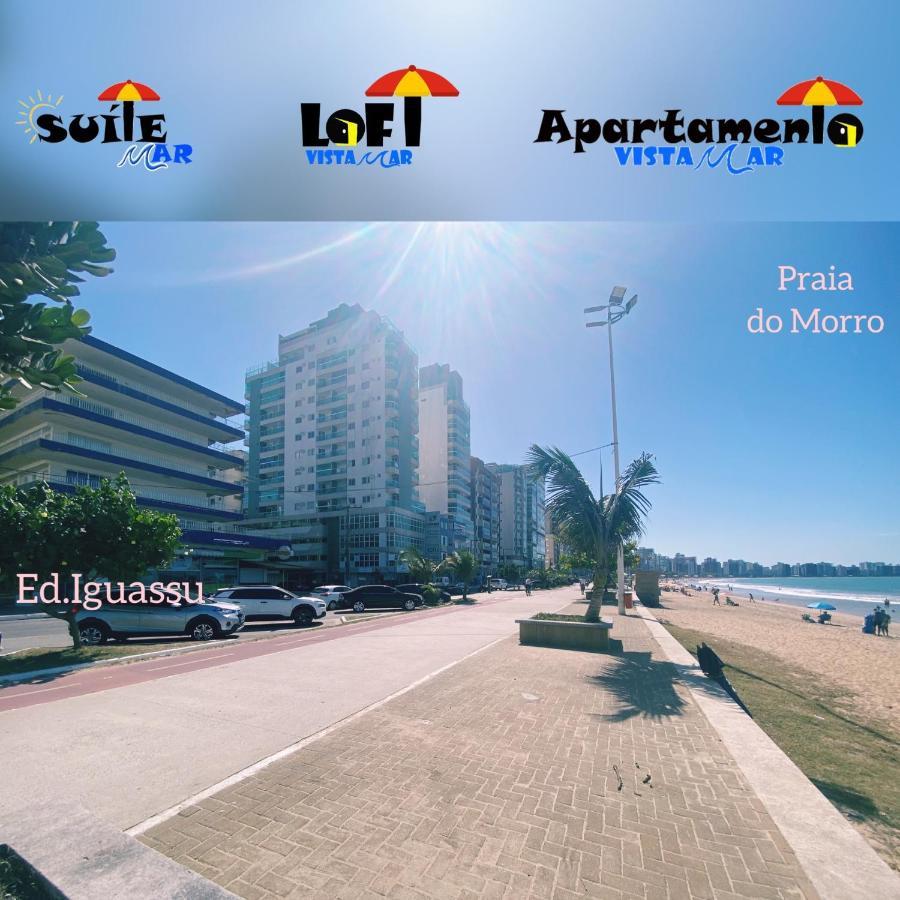 Suíte Mar - Praia do Morro - prédio frente Mar com elevador, atravessou a avenida, já está na Praia - com garagem - internet Guarapari Exterior foto